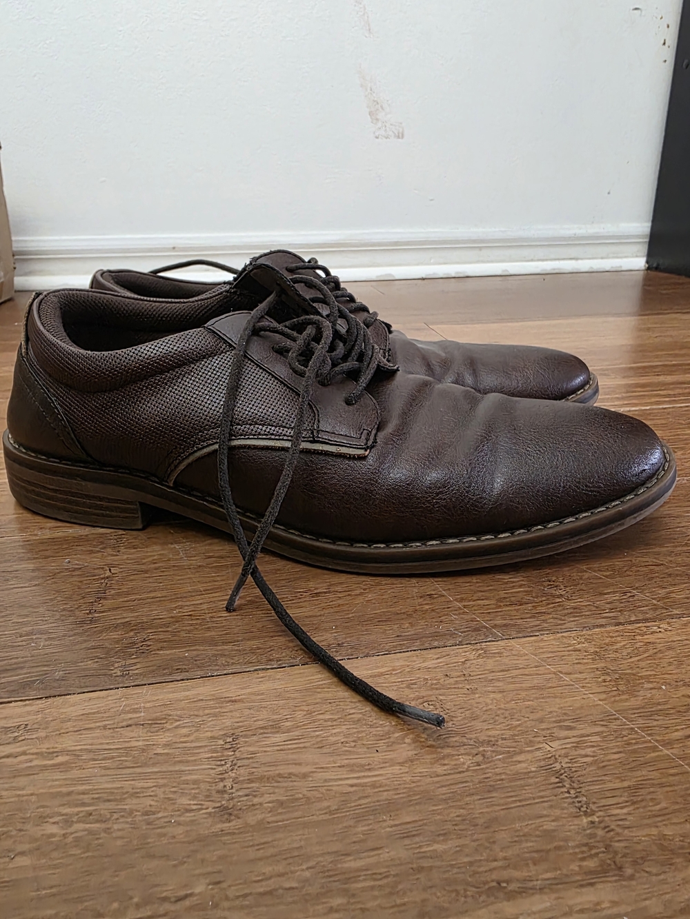Parker & SKY  Men's Dark Brown Leather Lace-Up Oxfords